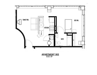 the floor plan for the loft