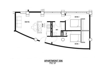 floor plan of the third level of the house