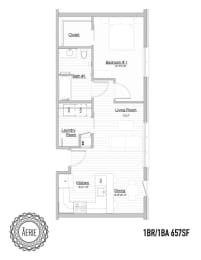 the floor plan of the apartment