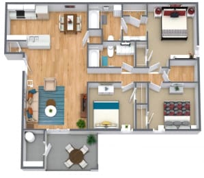  Floor Plan 3 Bedroom