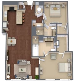 Metropolitan 10 Floor Plan at Metro67, Memphis, TN
