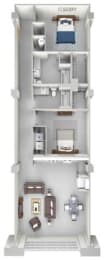 B6 Floor Plan at Parcels at Concourse, Tennessee