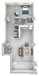 A14 Floor Plan at Parcels at Concourse, Tennessee