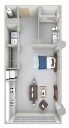 Crafton Floor Plan at Parcels at Concourse, Tennessee, 38104
