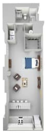 Crafton3 Floor Plan at Parcels at Concourse, Tennessee, 38104