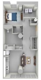 S4 Floor Plan at Parcels at Concourse, Tennessee, 38104