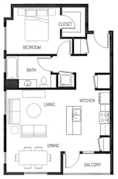  Floor Plan Phase 2 Building 1 Unit 1B