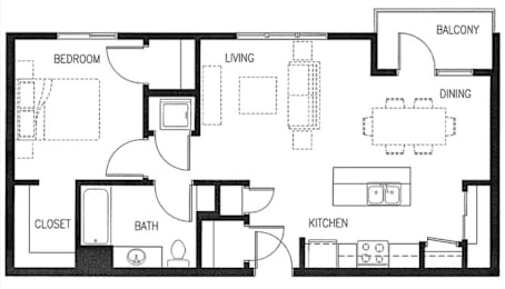  Floor Plan Phase 2 Building 1 Unit 1E