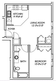  Floor Plan Phase 1 Unit 8B (The Wallace)