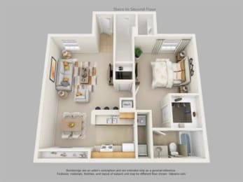 a 3 bedroom floor plan is included in this home