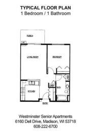 1B, 1Ba Floorplan