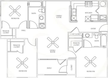 a floor plan of a house