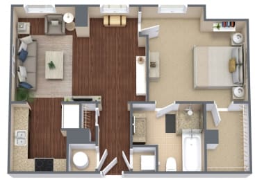 Transit 17 Floor Plan at Metro67, Tennessee, 38103