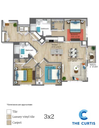 Three Bed Two Bath The Curtis Apartments in Bellingham
