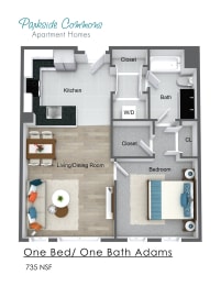 735 SQ FT CHELSEA PLACE