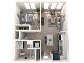 250_One_Bed_One_Bath_Large_Floor_Plan_Image