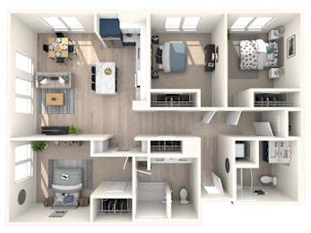 448_Three_Bed_Two_Bath_Small_Floor_Plan_Image