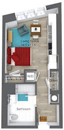 Floor Plan 2 at Union 346, Somerville, MA