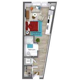 Floor Plan 115 at Union 346, MA, 02143