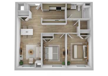 Two Bedroom One Bathroom at Pok Oi Residences, Massachusetts