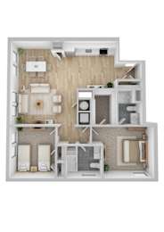 2 Bedroom 2 Bath at Ames Shovel Works Apartments, Massachusetts, 02356