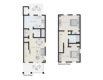 Two Bedroom One Half Bathroom. at Center Court Apartments, Niagara Falls, NY, 14305