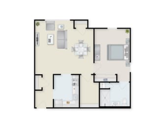 1 Bedroom 1 Bathroom A at The Birches at Esopus, Ulster Park
