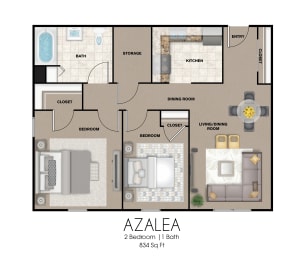 Floorplan - 2 Bedroom