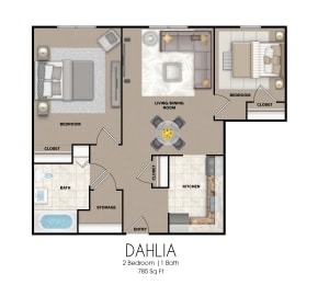 Floorplan - 2 Bedroom