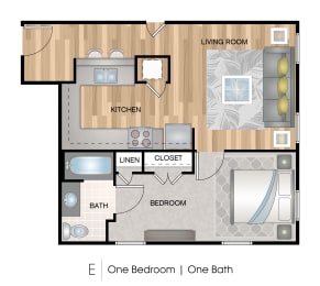 E Floor Plan at Oxoboxo Lofts, Connecticut