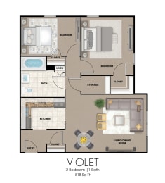 Floorplan - 2 Bedroom