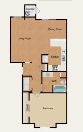 a floor plan of a two bedroom apartment