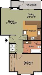 a floor plan of a house
