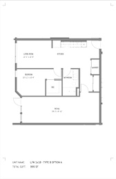 floor plan of the lower level of the house