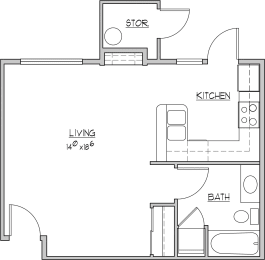 Floor Plan  Studio B Floorplan