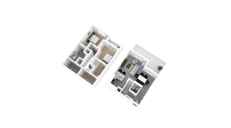 3 Bed 2 Bath, 1,820 sq ft, Tulip Floorplan at The Whit in Indianapolis, IN 46204