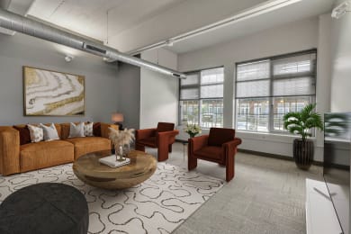 Living Room With Plenty Of Natural Light at The Lofts at Elk Terminal, Buffalo