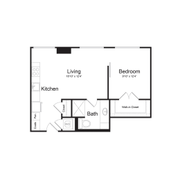 A4 Floor Plan at The Commonwealth Building, Pennsylvania