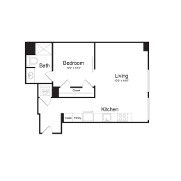 A5 Floor Plan at The Commonwealth Building, Pennsylvania