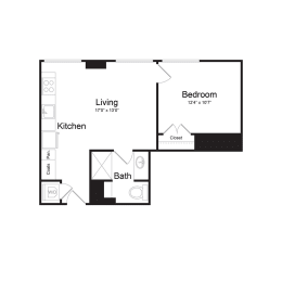 A6 Floor Plan at The Commonwealth Building, Pennsylvania
