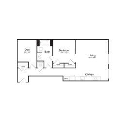 B1 Floor Plan at The Commonwealth Building, Pittsburgh, Pennsylvania