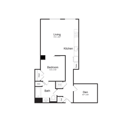 B2 Floor Plan at The Commonwealth Building, Pittsburgh, Pennsylvania