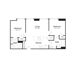 C1 Floor Plan at The Commonwealth Building, Pennsylvania