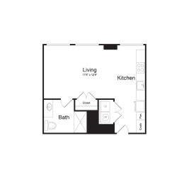 S7 Floor Plan at The Commonwealth Building, Pittsburgh, 15222