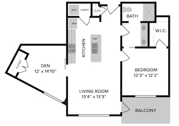 Hatfield Floor Plan at The Ridge, Cincinnati, 45202