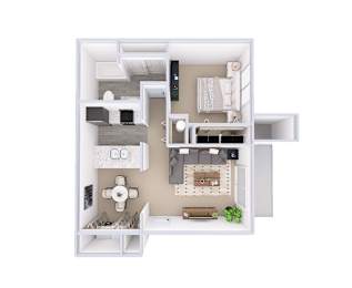 Camden Floor Plan at Hanna Village, Indiana, 46227