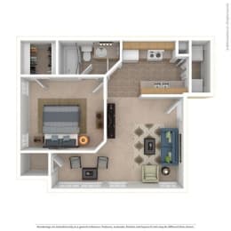 1 bed 1 bath at The Berryessa Apartments, Ohio