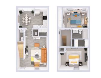 Parkton Floor Plan at The Parkton, Cincinnati, 45231