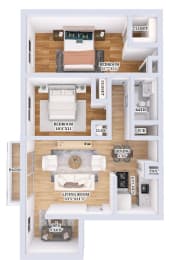 2 bed 2 bath B at The Reserve at Grand Valley, Ohio