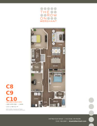 2 bed 2 bath E at The Row on Merchant Apartments, Springdale, OH